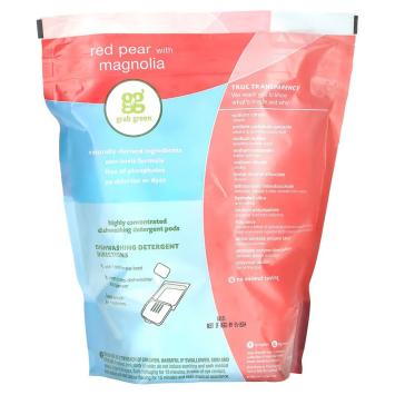 Dishwashing pods - red pear & magnolia